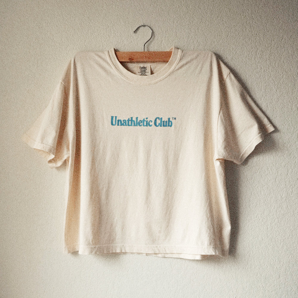 Unathletic Club Boxy Tee – Ivory